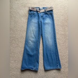 F&F Girls Denim Jeans Size 8 with Belt